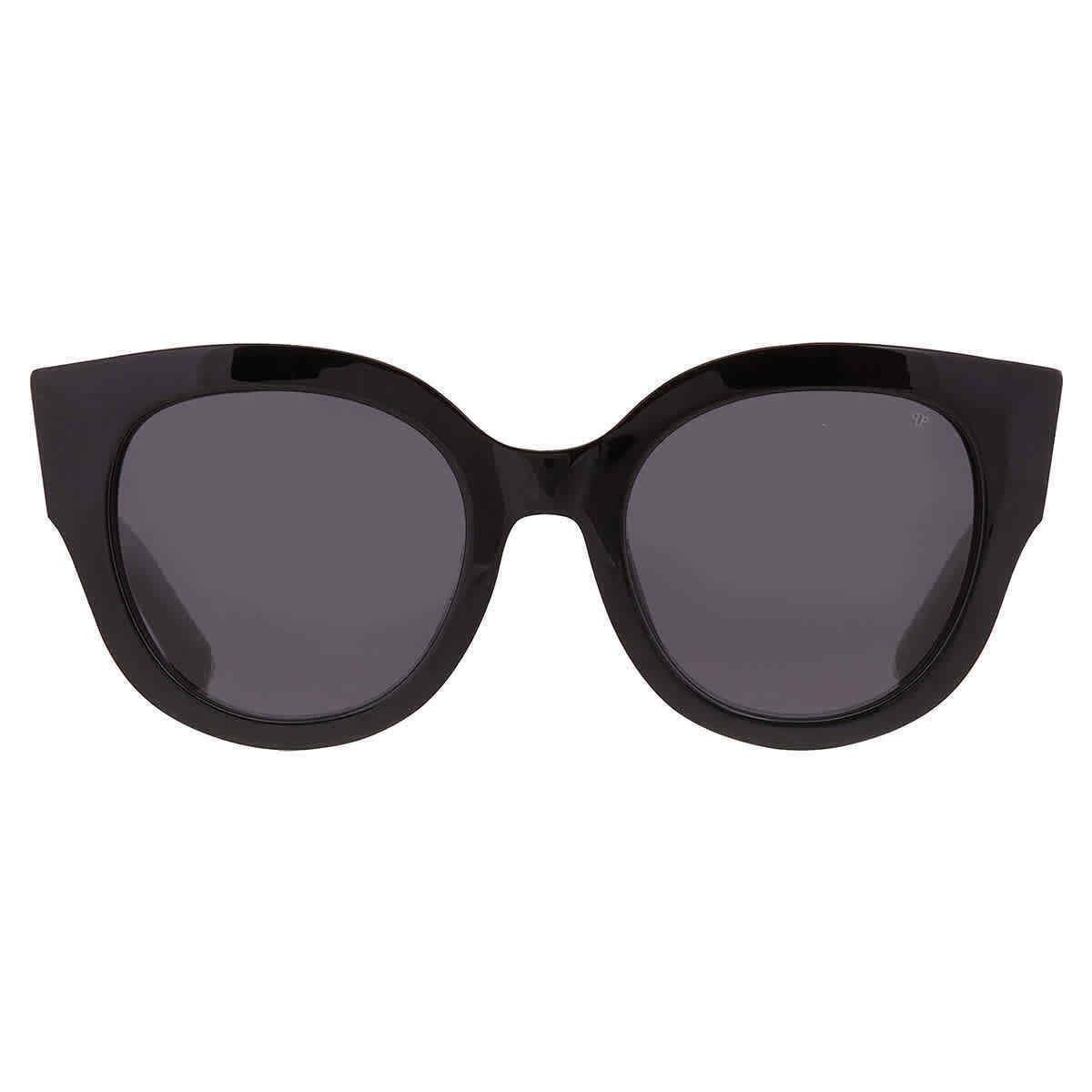 Philipp Plein Smoke Cat Eye Ladies Sunglasses SPP026S 0700 53 SPP026S 0700 53