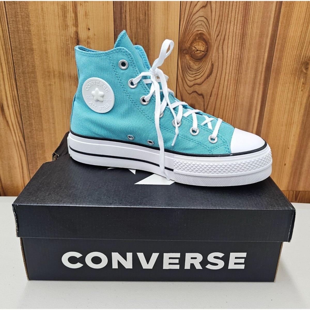 Womens teal converse high shops s