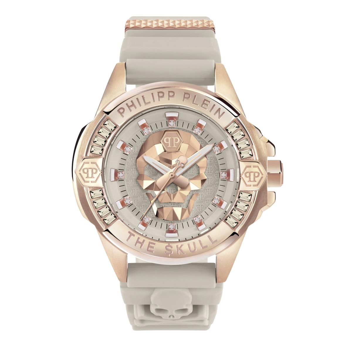 Philipp Plein Womens Rosegold 43mm Strap Fashion Watch