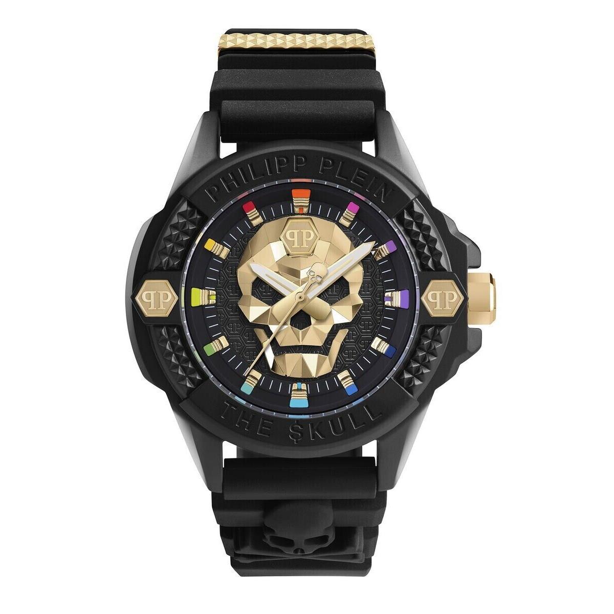 Philipp Plein The $kull Ecoceramic Men s Watch Black Silicone Strap PWUBA0223