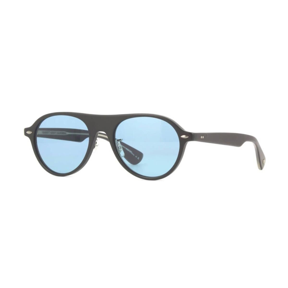 Garrett Leight Lady Eckhart Sun Matte Black/pacific Blue Mbk/pac Sunglasses