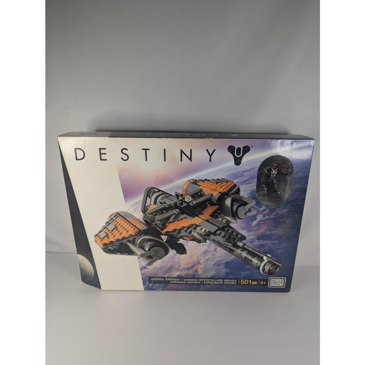 Mega Bloks Destiny Arcadia Jumpship Set Rare 501 Pieces Toy