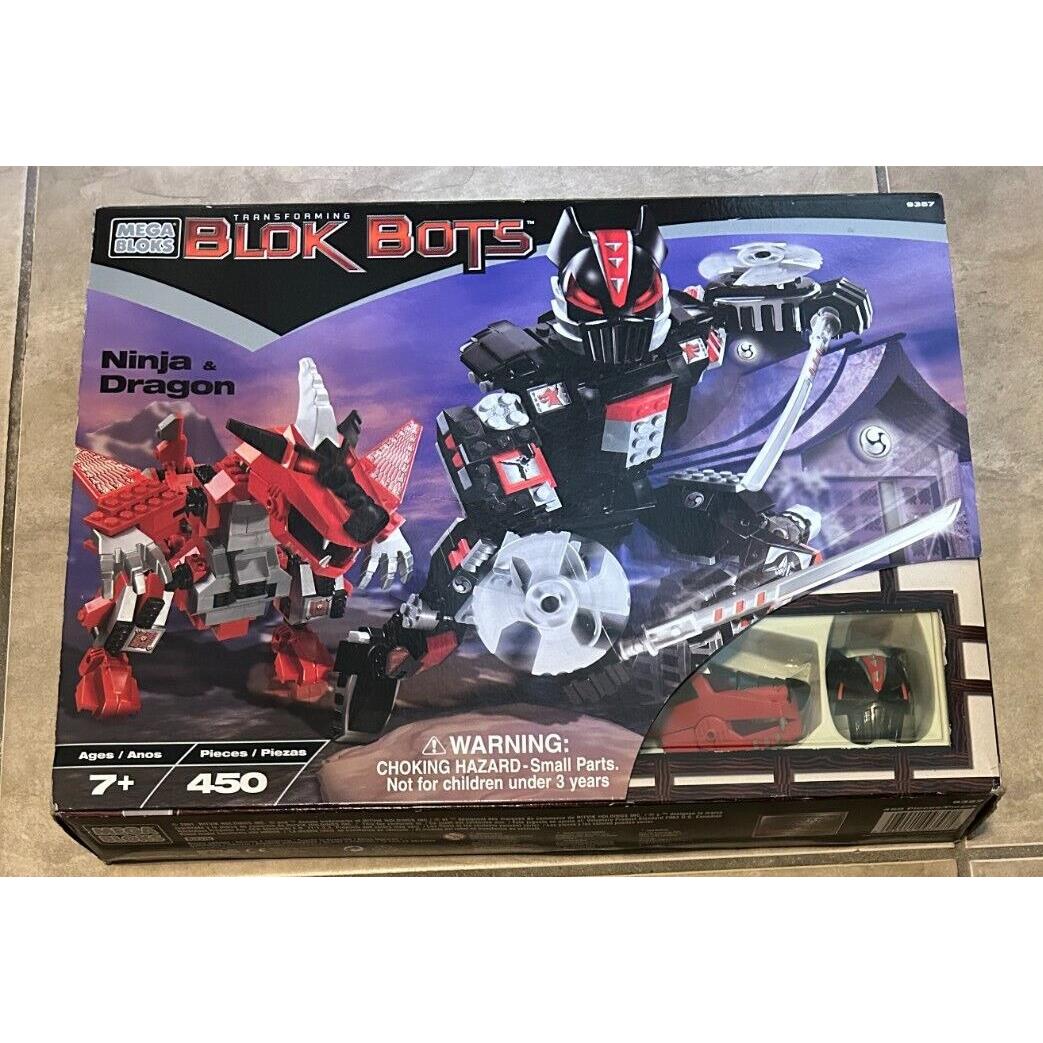 Mega Bloks Transforming Blok Bots Ninja Dragon 9357 Set