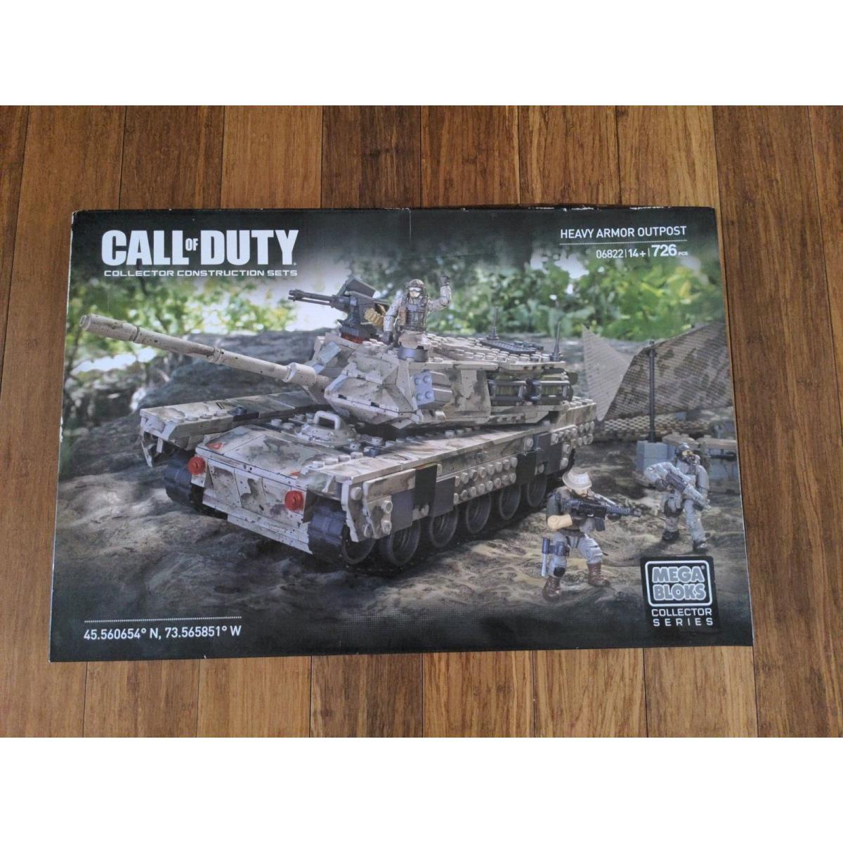 Mega Bloks Call Of Duty Heavy Armor Outpost 06822 Never Opened 726 Pieces Rare