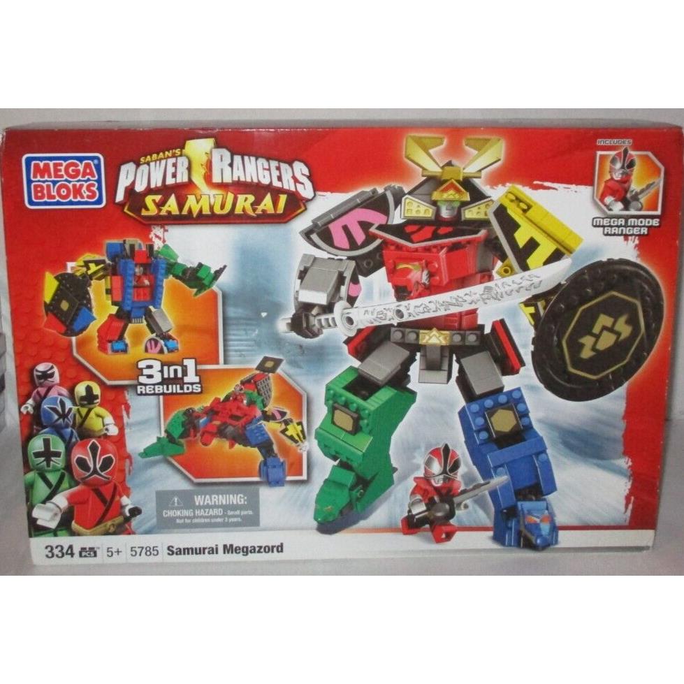 2011 Mega Bloks Power Rangers Samurai 5785 Samurai Megazord 334 Pcs