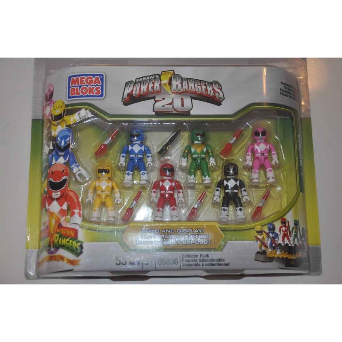 Mega Bloks Mighty Morphin Power Rangers Collector Pack Mmpr 20th Anniversary