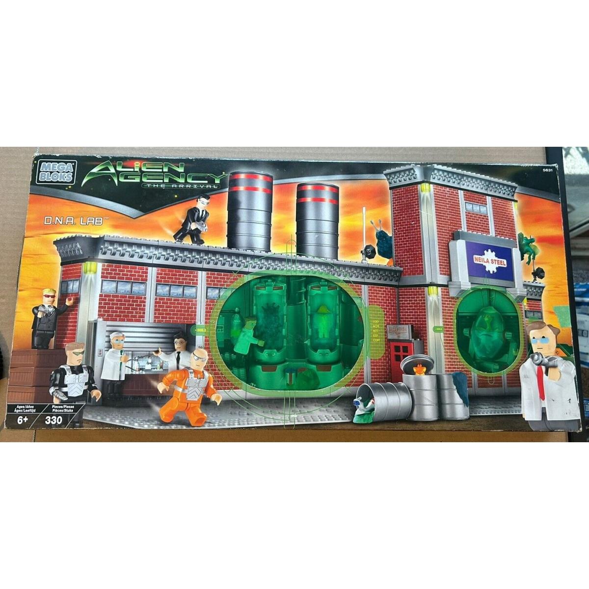 Mega Bloks 5631 Alien Agency The Arrival D.n.a Dna Lab 330 Pieces