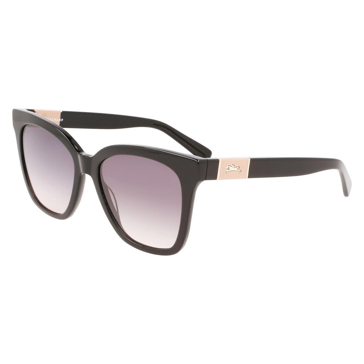 Longchamp LO696S Sunglasses Women Black Cat Eye 54mm