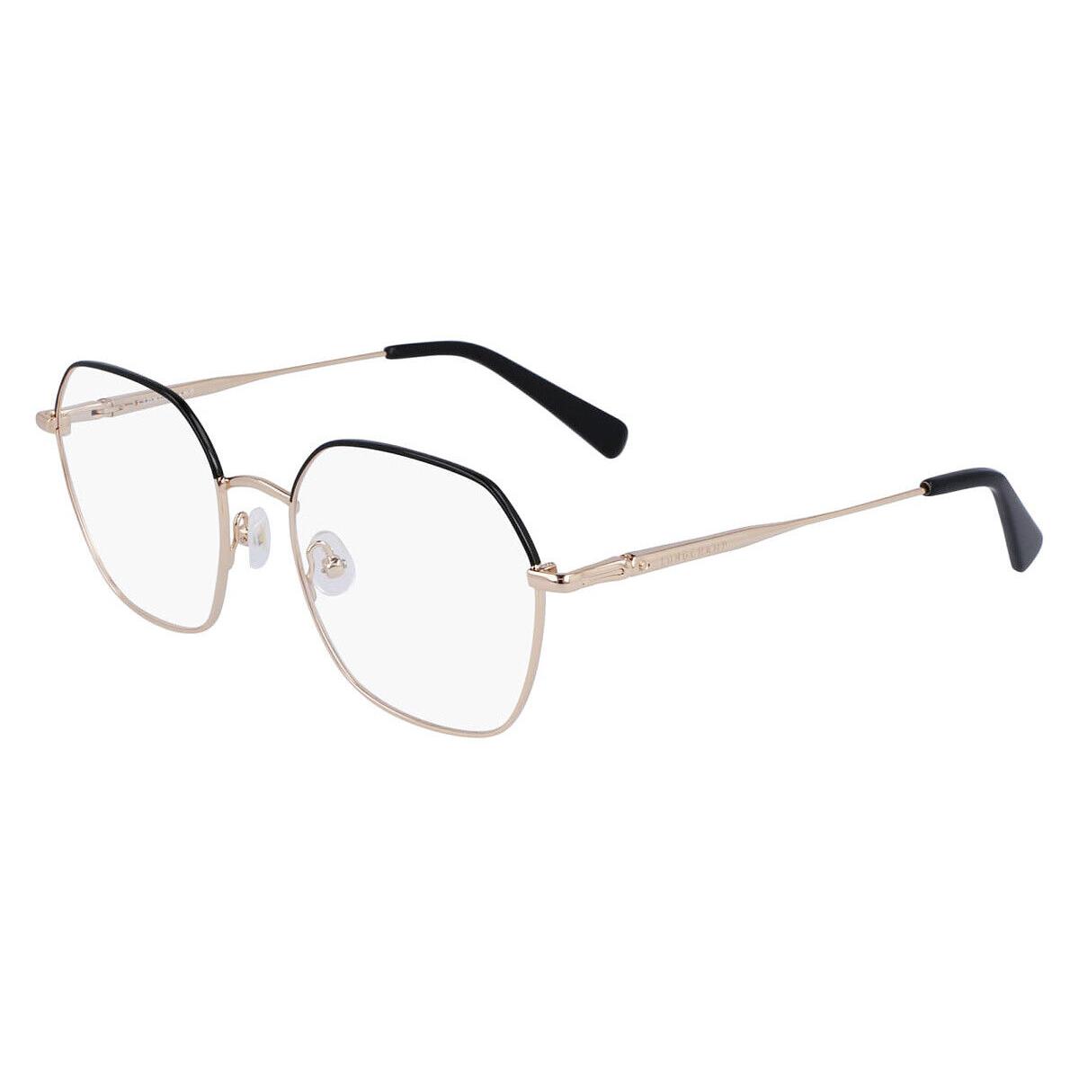 Longchamp LO2152 Eyeglasses Women Gold/black Square 53mm