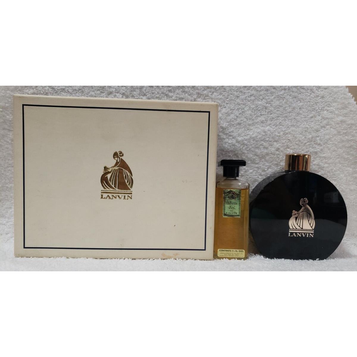 Charles Ritz Lanvin Arpege Eau De Lanvin Parfum 1 1/2 oz Talc 2.75 oz Set