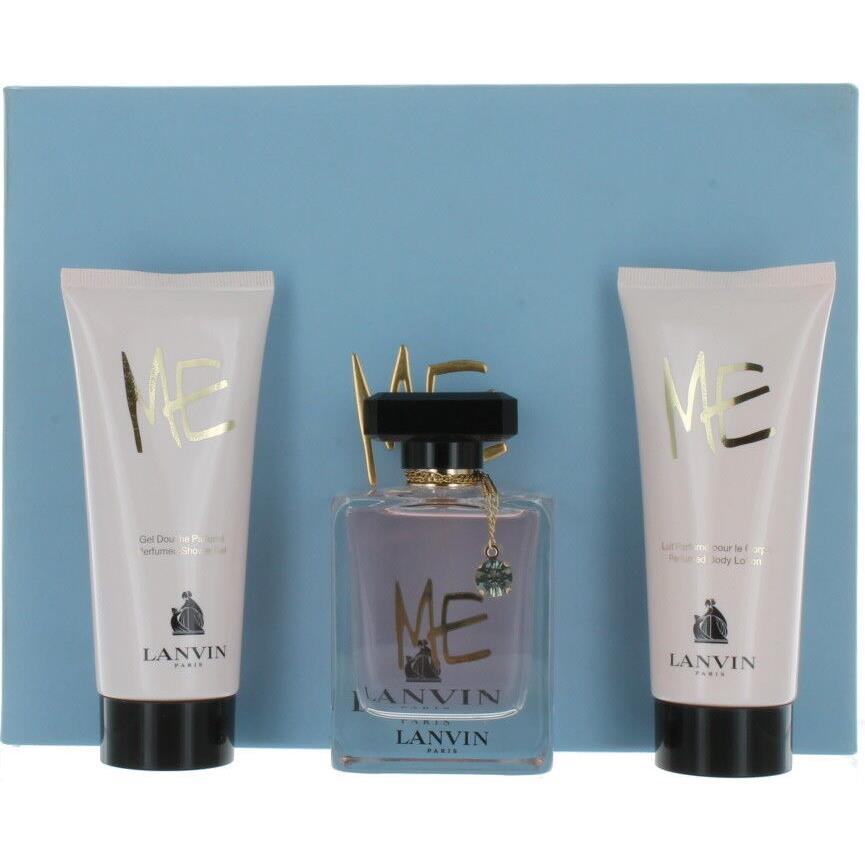 Lanvin Me by Lanvin For Women Set - Edp Spray 2.6oz + BL 3.3oz + SG 3.3oz