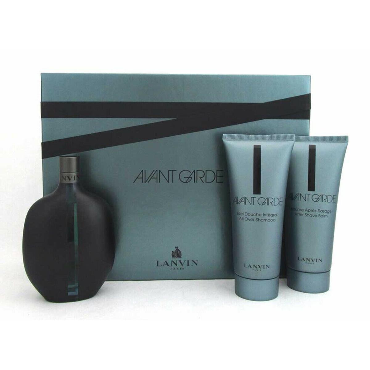 Lanvin Avant Garde Gift Set 3.3 oz Edt Spray +after Shave Balm+all Over Shampoo