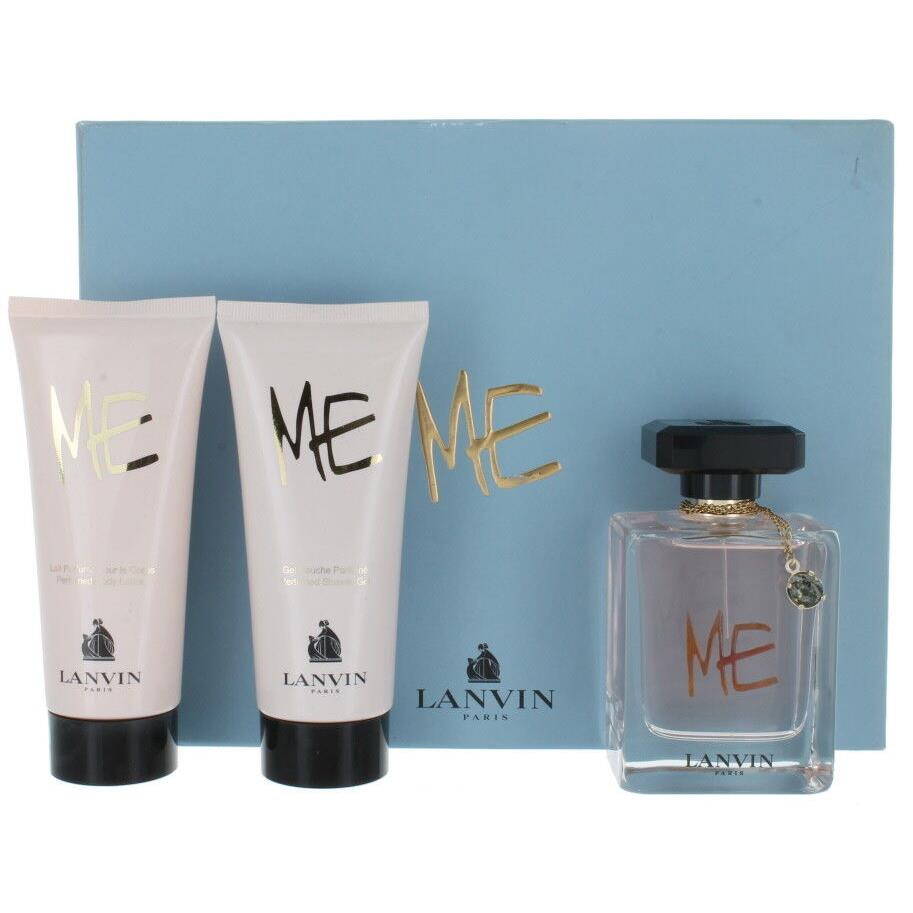 Lanvin Me by Lanvin For Women Set - Edp Spray 2.6oz + BL 3.3oz + SG 3.3oz - DB