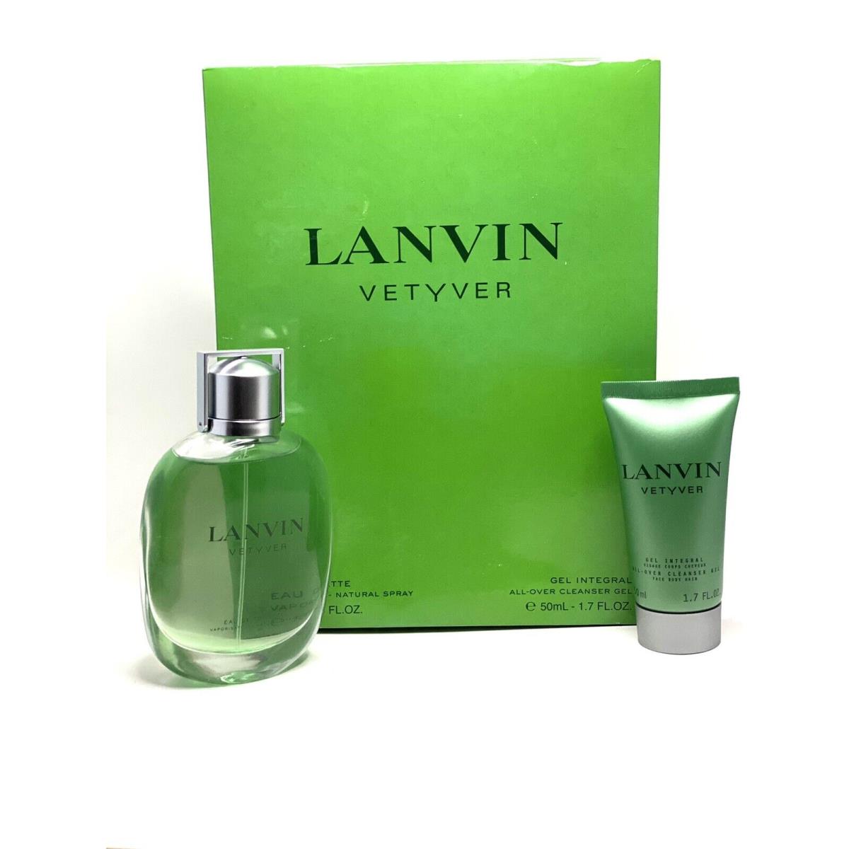 Lanvin Vetyver By Lanvin Set 2pcs 3.3oz EDT+1.7oz CG For Men