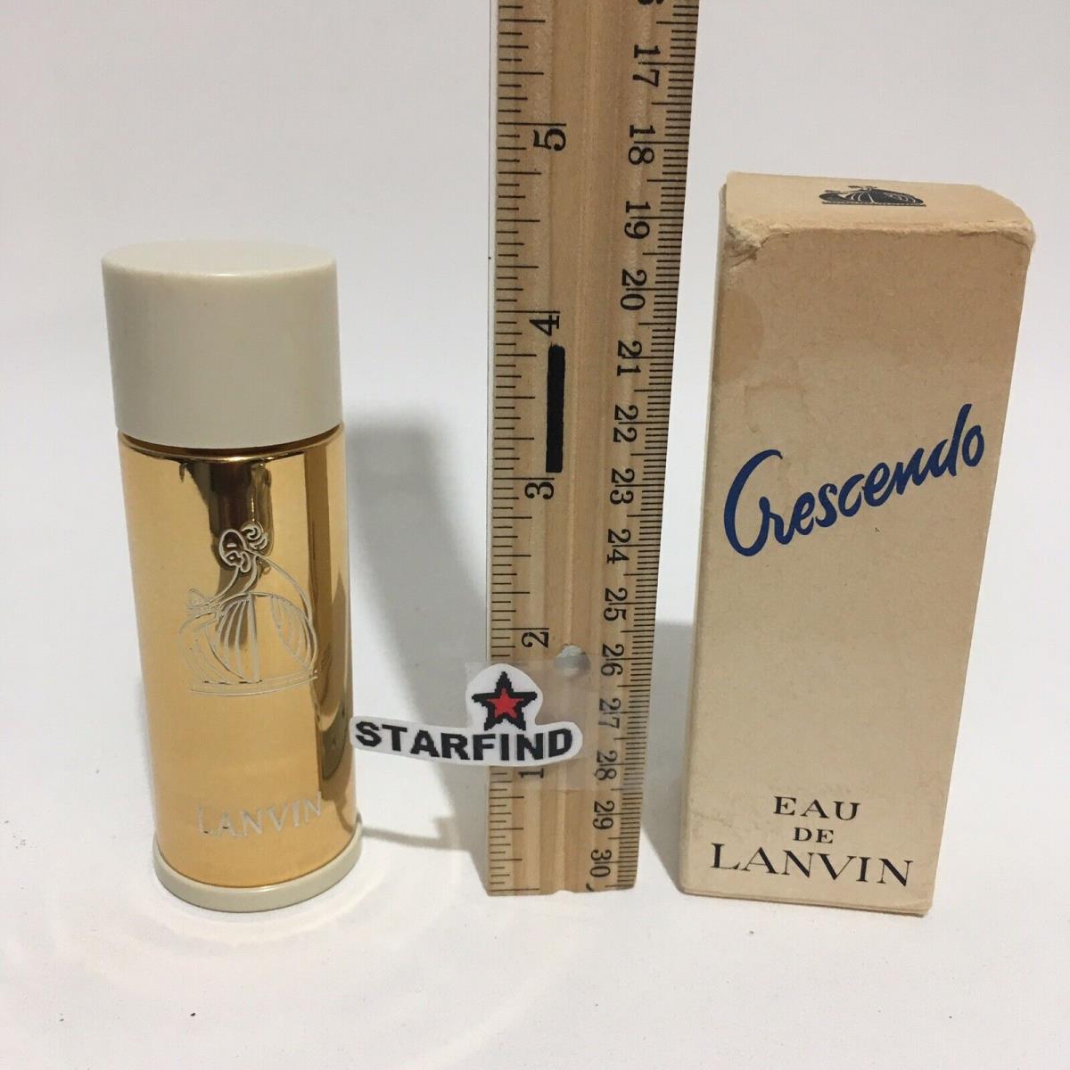 Lanvin Crescendo Eau de Lanvin 1 1/3 oz Vintage 1.3oz Rare Box Wear Splash See