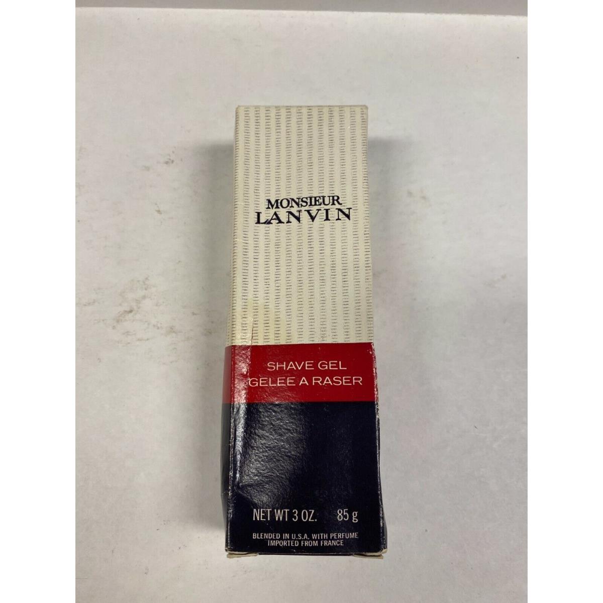 Monsieur Lanvin Shave Gel 3 fl oz