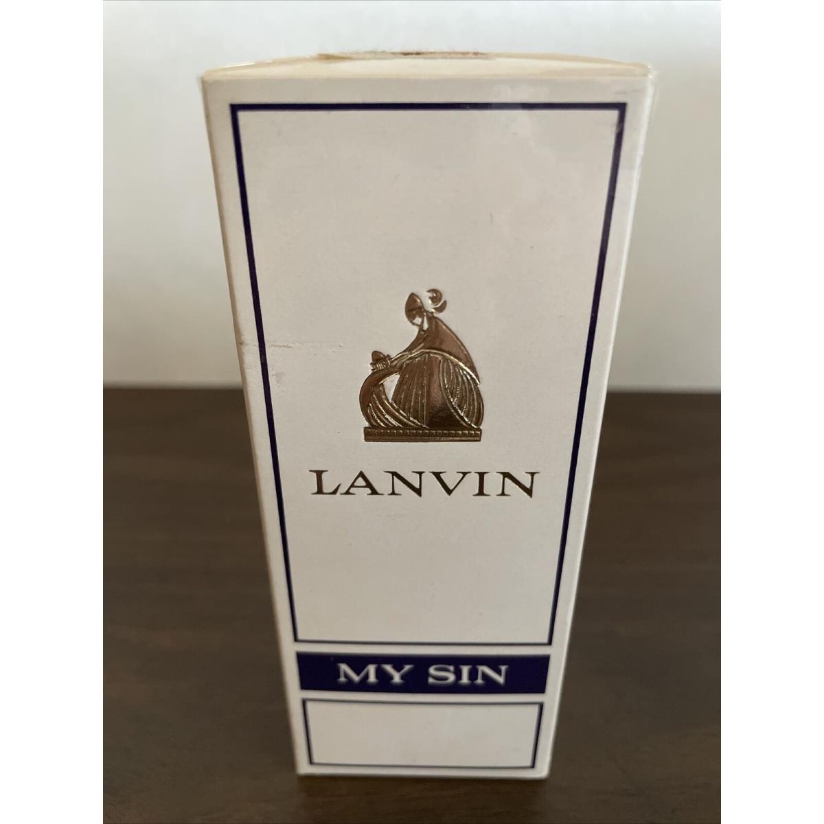 Vintage Lanvin No. 11 My Sin Eau De Toilette Nos Rare