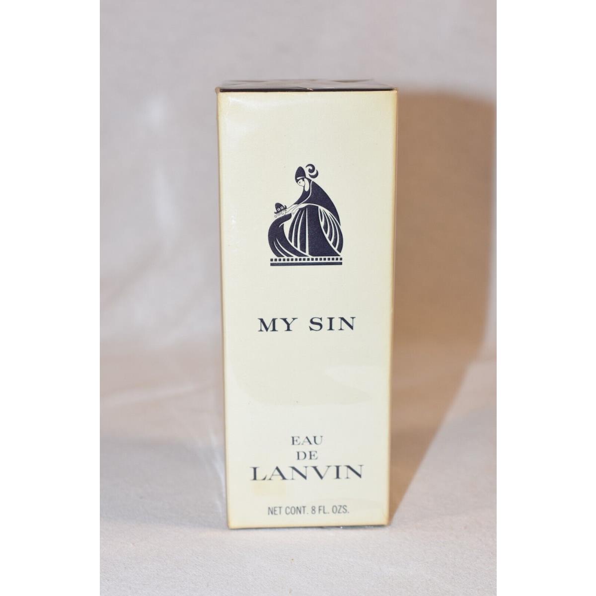 Vtg Lanvin No. 12 My Sin Eau De Lanvin 8fl Ozs. Old Stock in Box