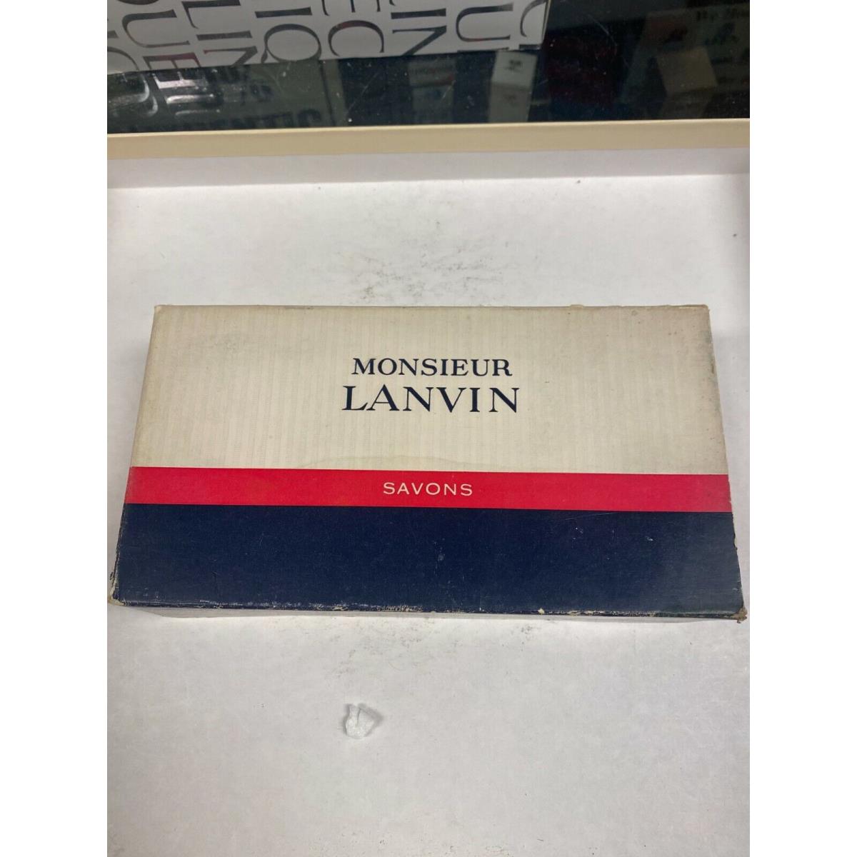 Lanvin Monsieur Savons Set of 3 Body Soap 3.4 oz Each