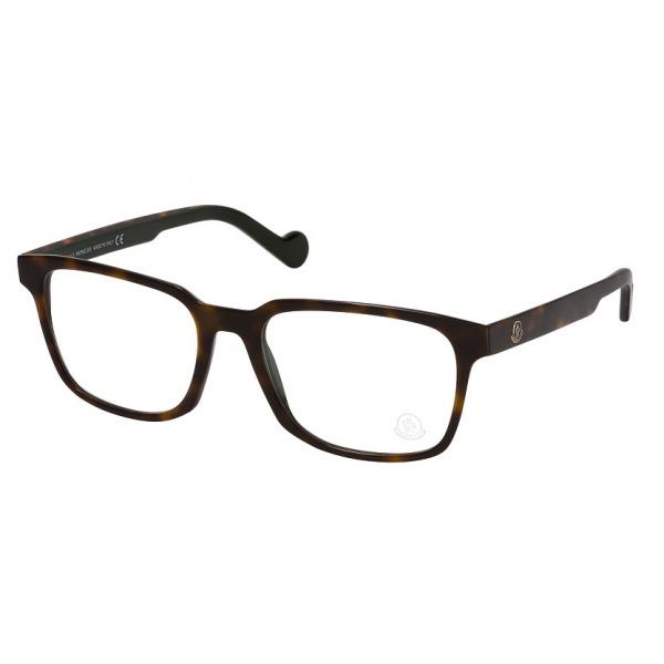 Moncler ML 5103 056 Eyewear Optical Frame Havana on Green Square