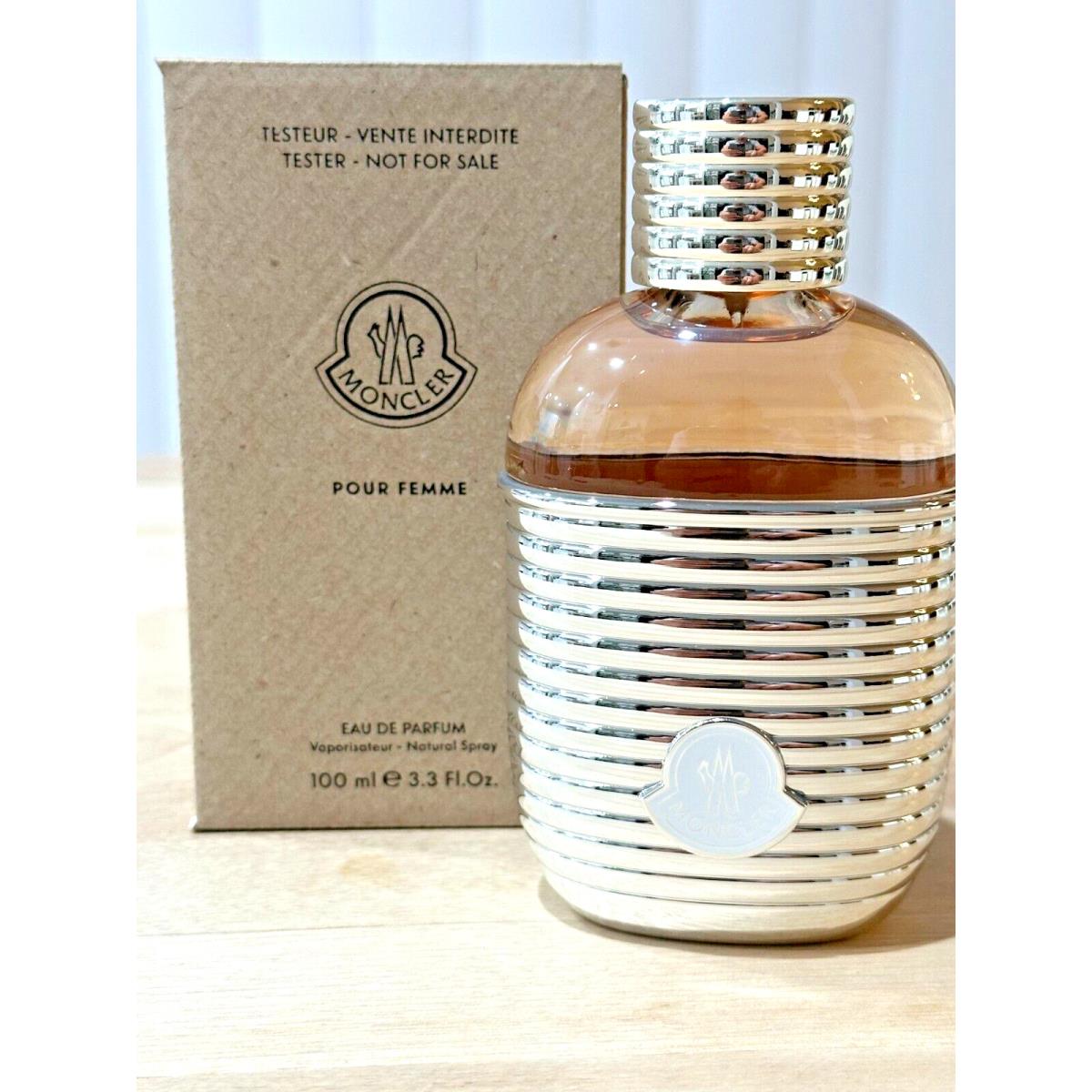 Moncler Pour Femme 3.3 oz 100 ML Edp Spray Tester Woman