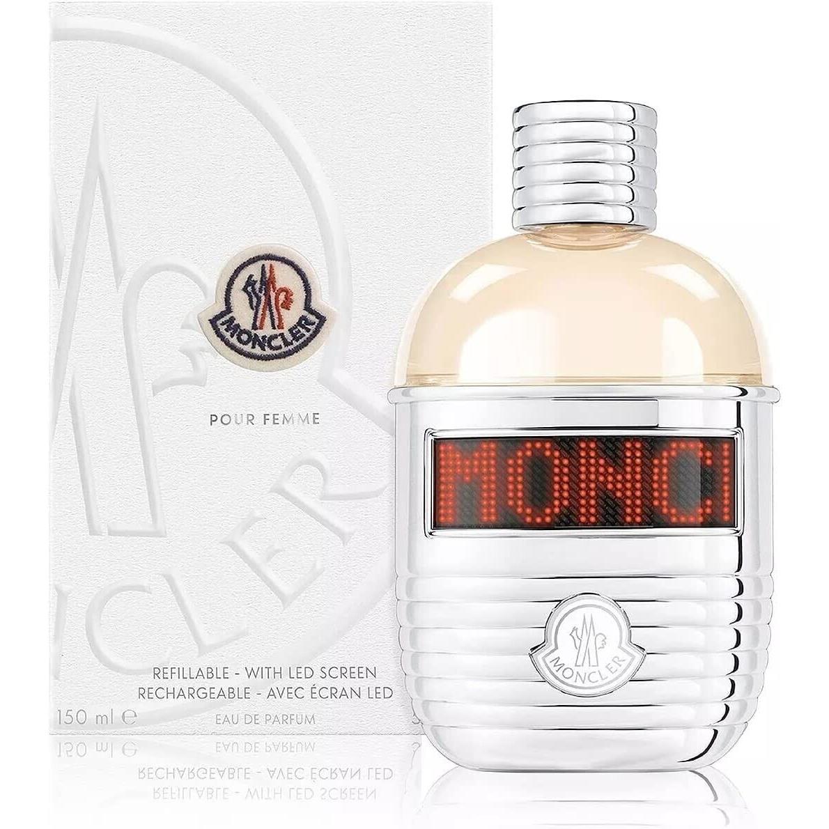 Moncler Pour Femme by Moncler 5oz Edp Spray Women Led Screen - Unsealed Box