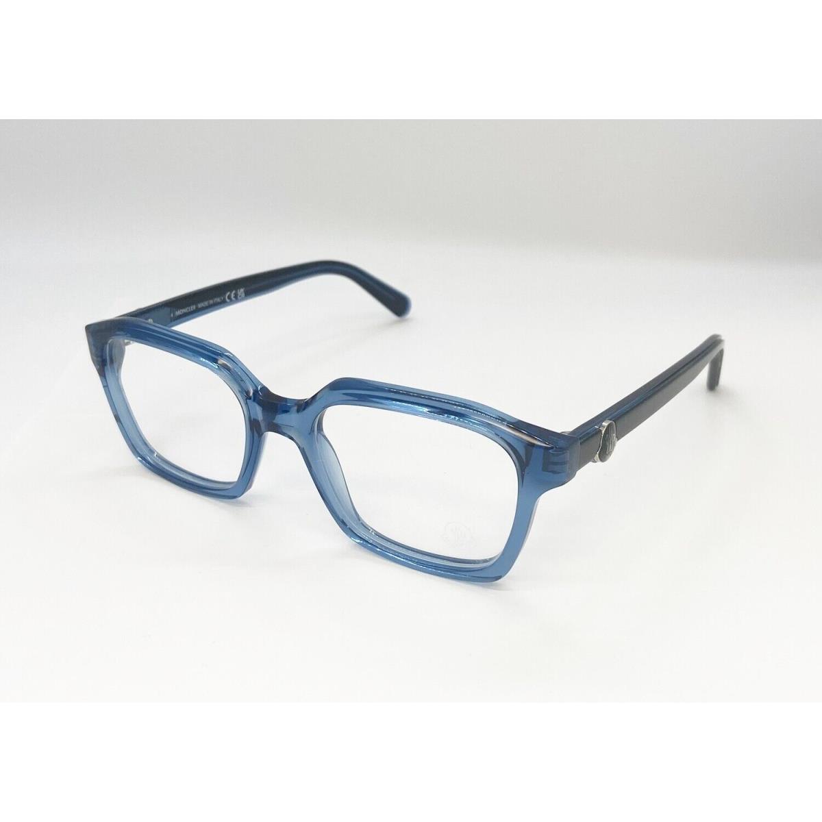 Moncler ML 5181 090 Eyewear Optical Frame Transparent Blue Round Square