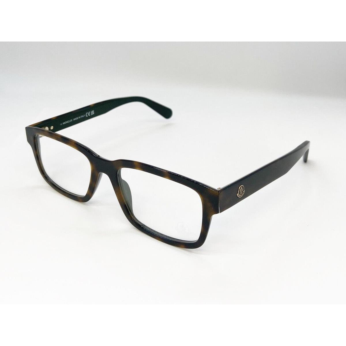 Moncler ML 5124 056 Eyewear Optical Frame Havana on Green Rectangular