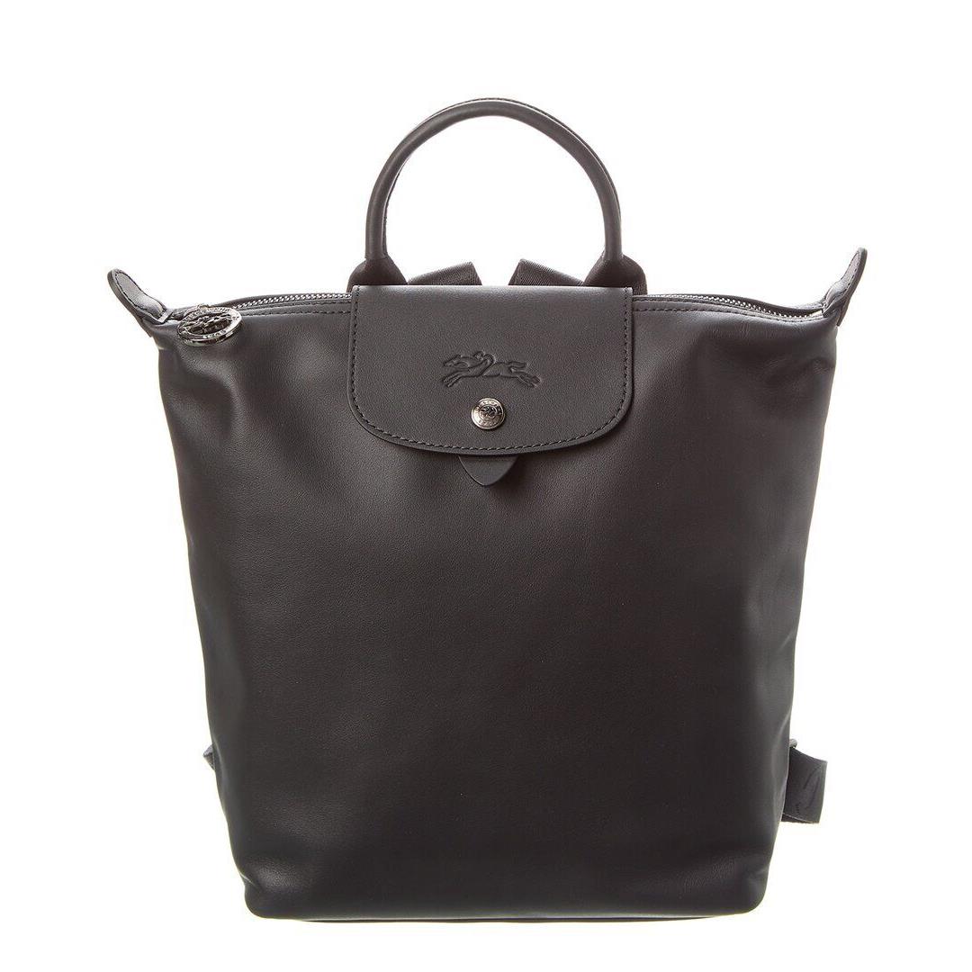 Longchamp Le Pliage Xtra Small Leather Backpack Women`s Black