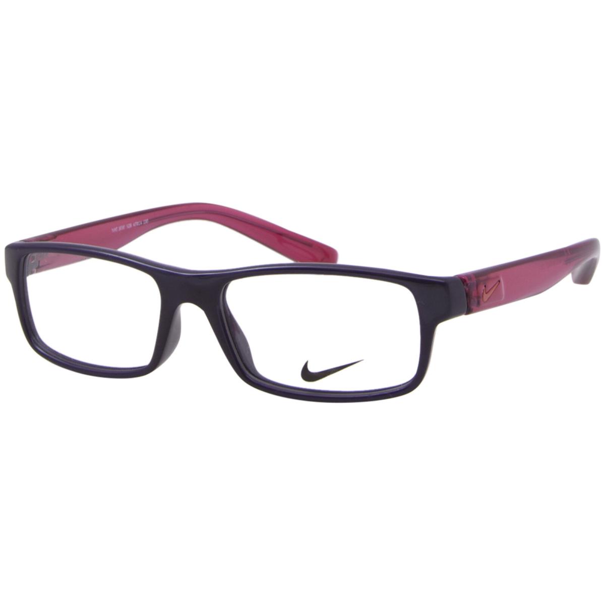 Nike 5090 508 Eyeglasses Youth Kids Grand Purple/active Fuchsia Full Rim 47mm - Frame: Purple, Lens: Demo