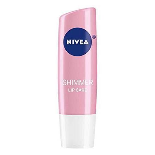 Nivea Lip Care Shimmer Nourishing Moisture Mineral Oil Free 0.17 oz Case of 6