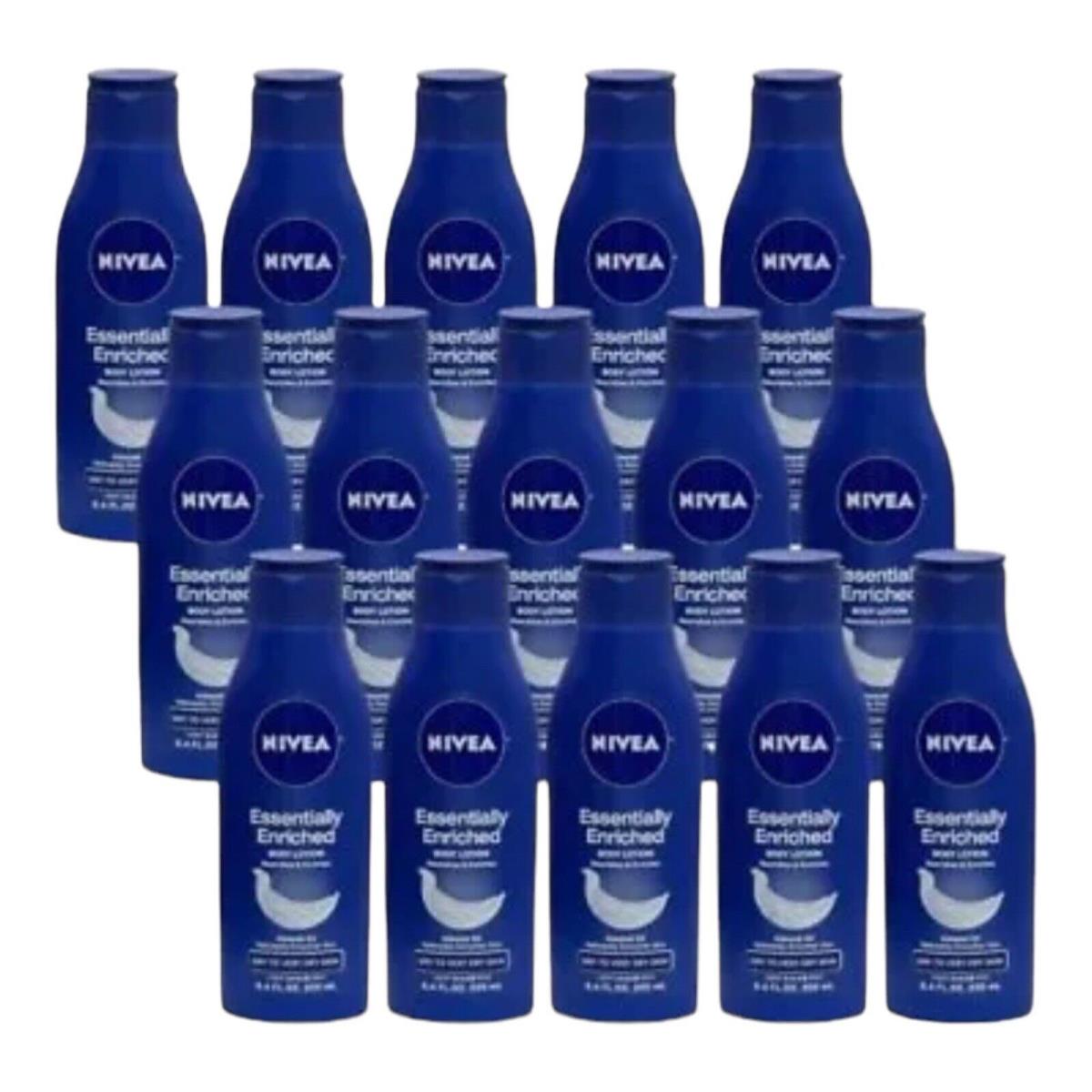 15 Pack Nivea Essentially Enriched Rich Body Lotion 8.4 oz Almond Oil Dry Sk