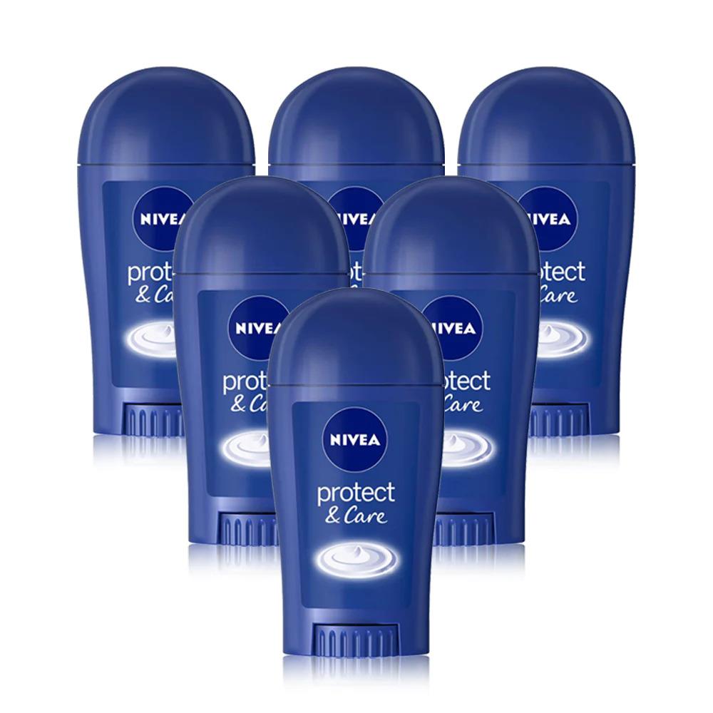 Nivea Protect Care Stick Antiperspirant 0% Alcohol 6 x 40ml