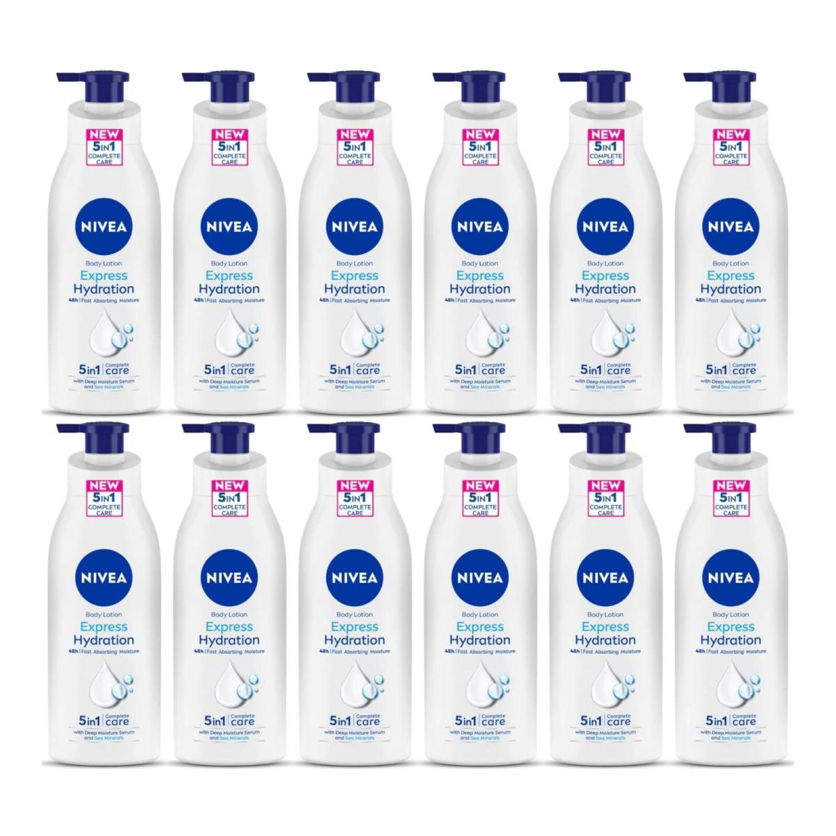 Nivea 5-in-1 Body Lotion - Express Hydration 11.83oz 380ml Pack of 12