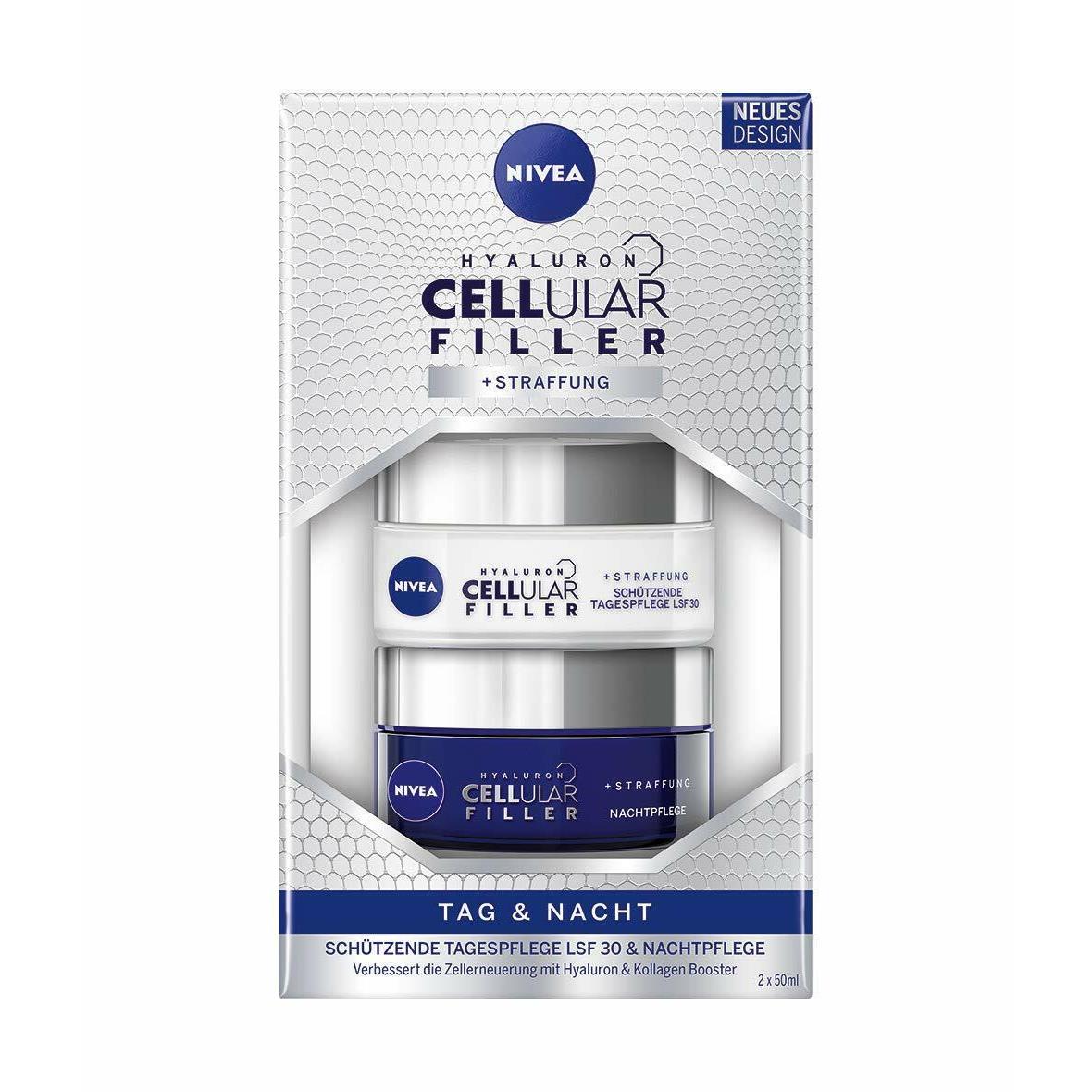 Nivea Cellular Filler + Firm Contours Day + Night Cream Set