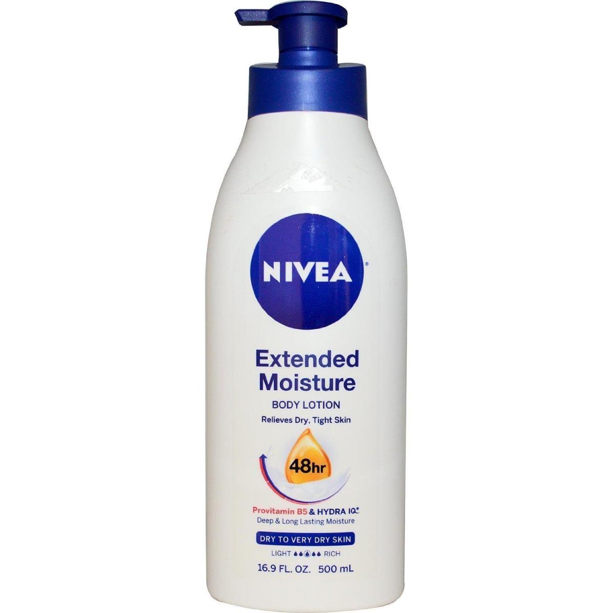 Nivea Extended Moisture Body Lotion 16.9 oz Pack of 12