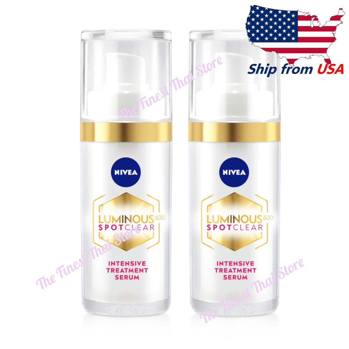 Nivea Luminous 630 Spotclear Booster Serum Treatment 30ml Pack of 2 Pieces