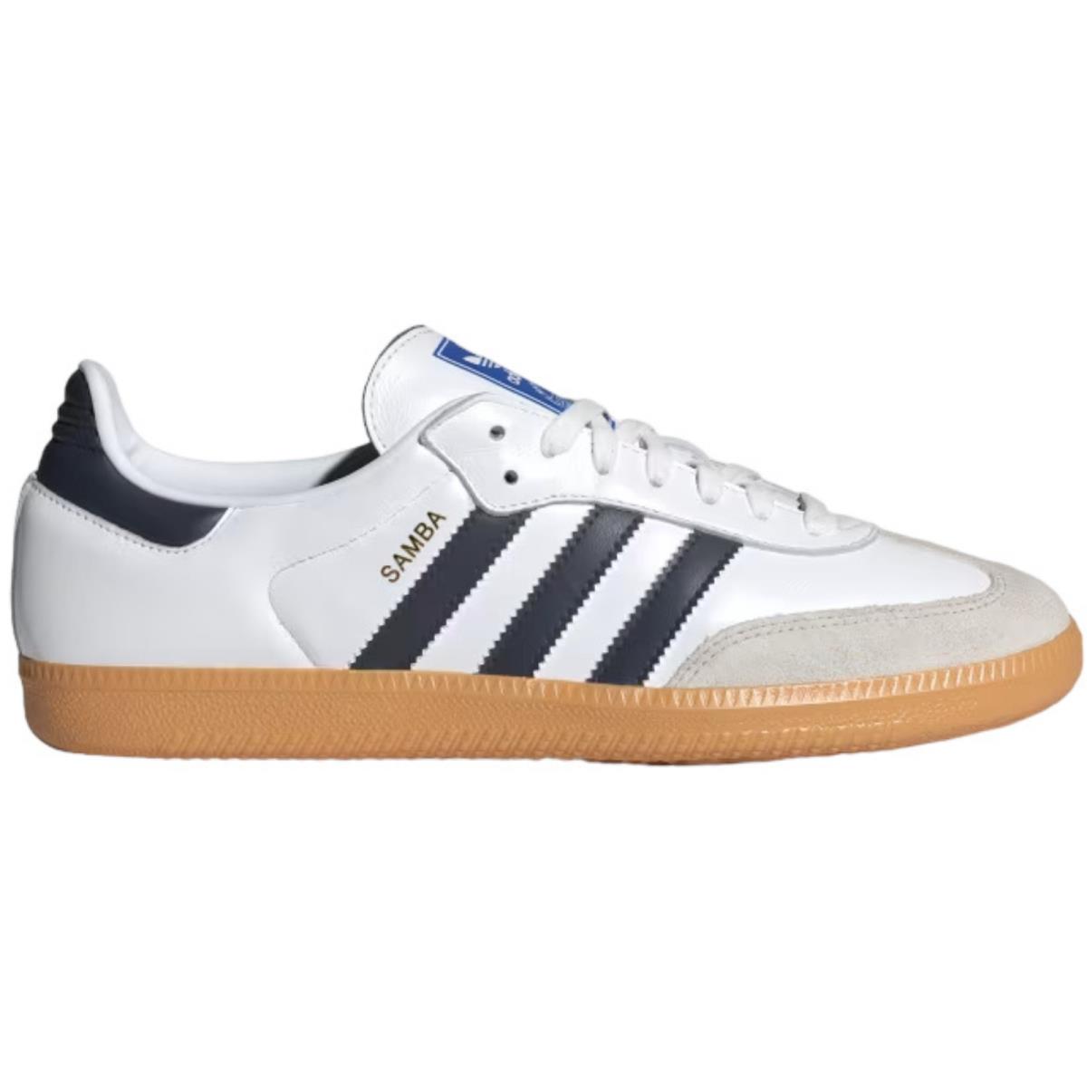 Adidas Originals Samba OG Men`s White Night Indigo Gum US Sizes 7-14 IF3814