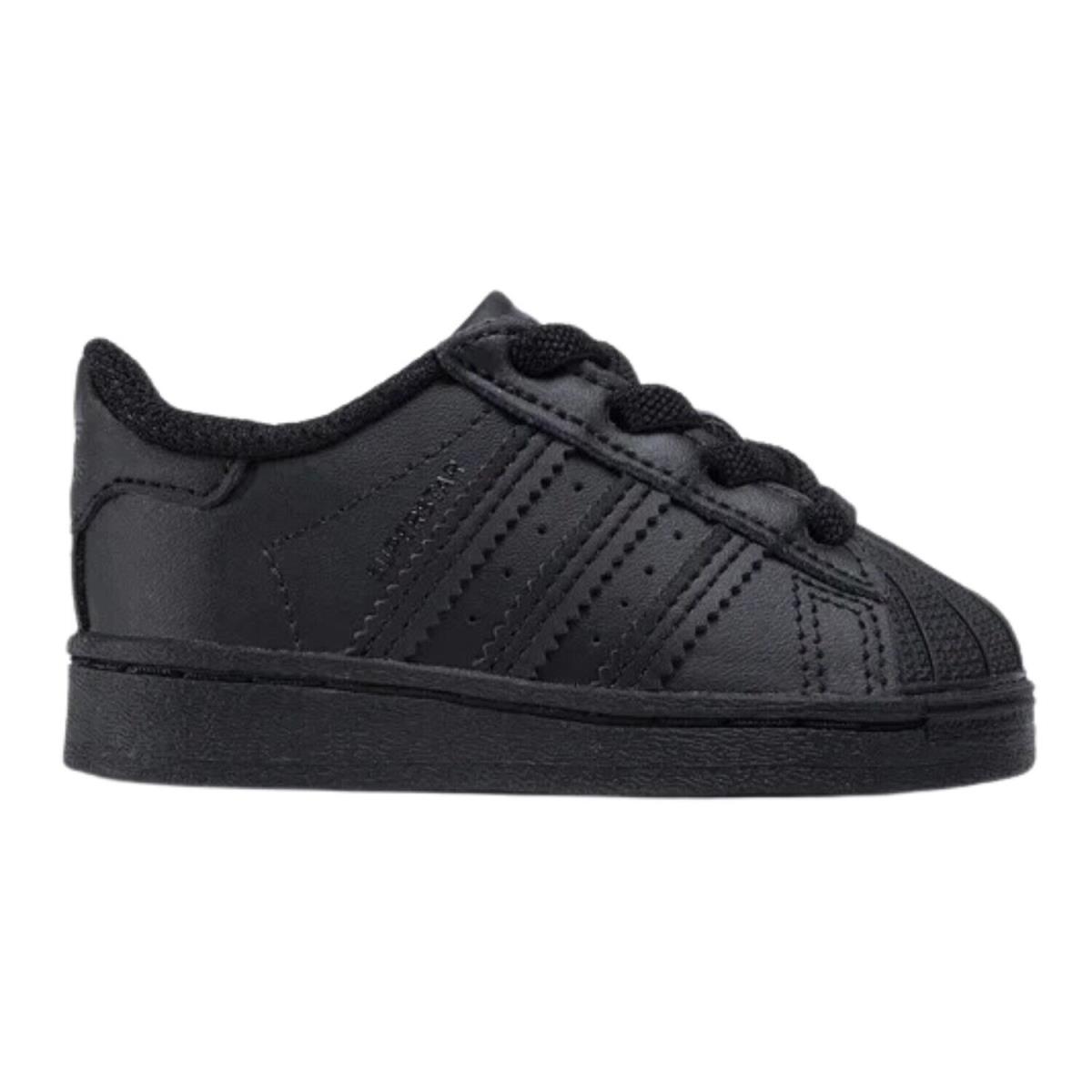 Adidas Superstar El I Toddlers Style : Fu7716 - CBLACK/CBLACK/CBLACK