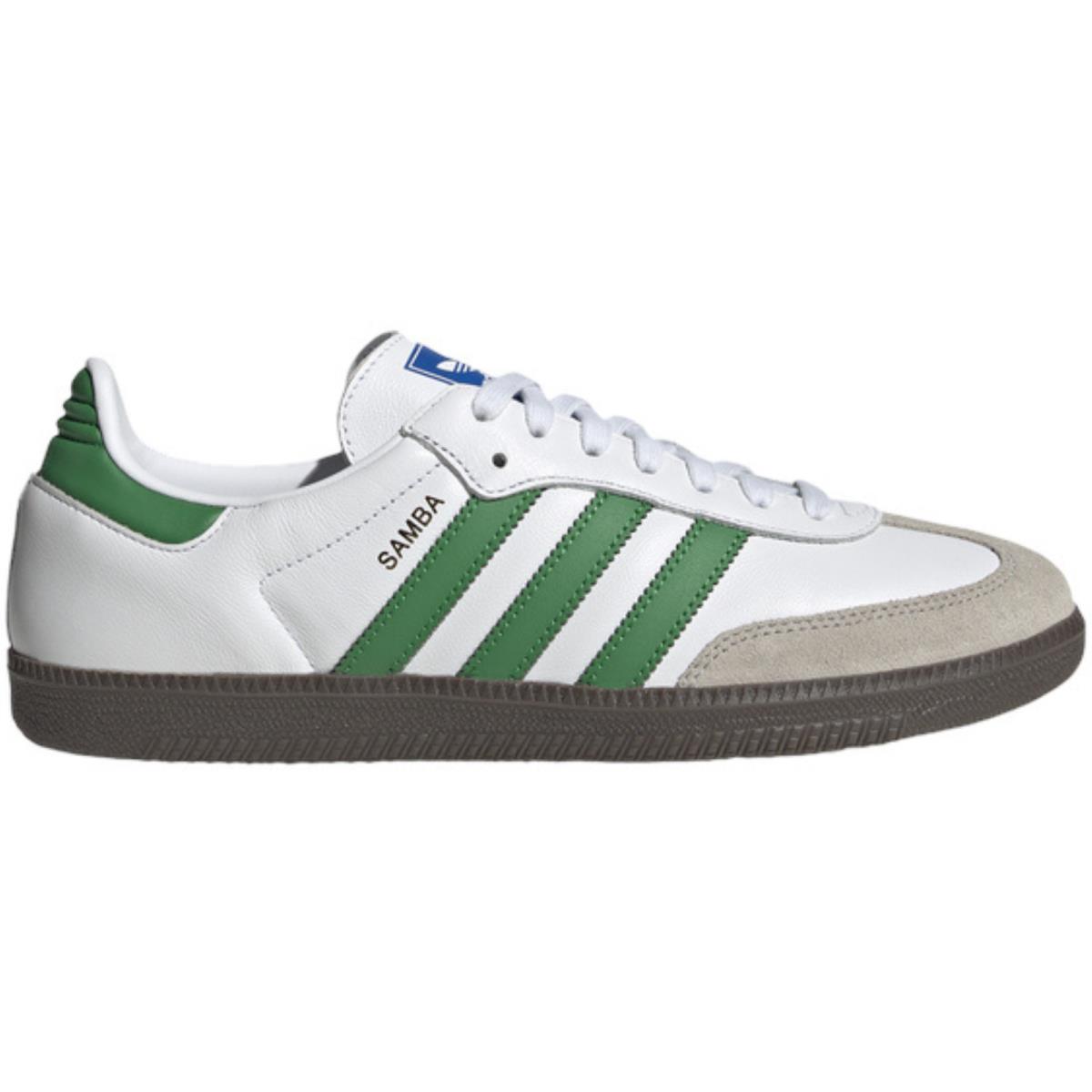 Adidas Originals Samba OG Men`s Cloud White Green Supplier US Sizes 7-14