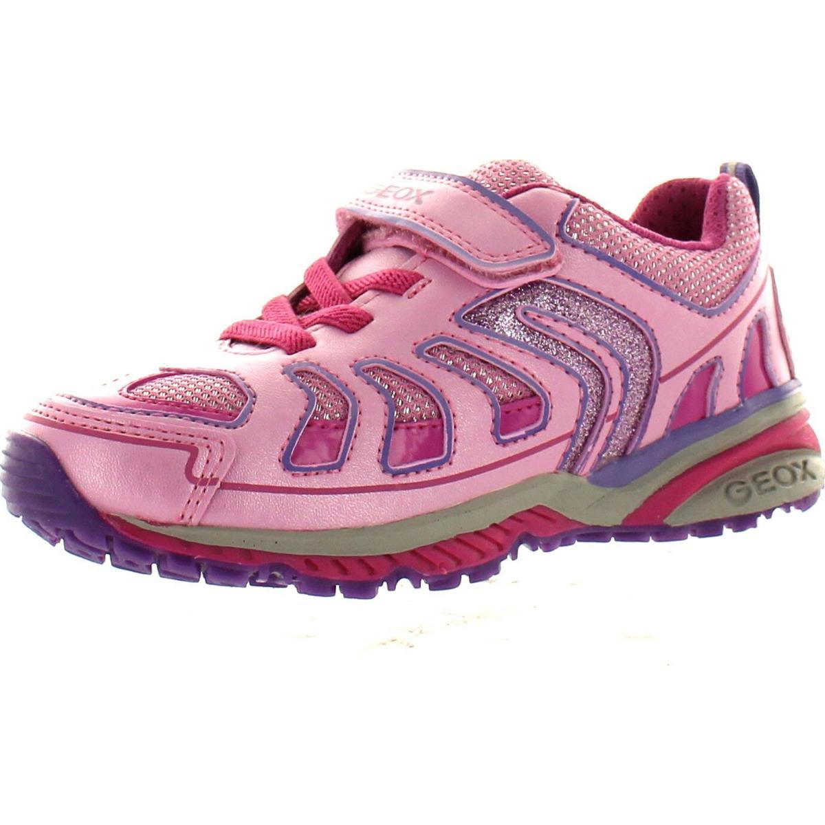 Geox Girls J Bernie Fashion Sneakers - Pink/Fuchsia