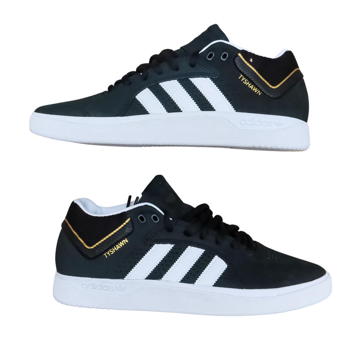 Adidas Men s Tyshawn Skateboarding Shoes Size 11 Black/gold/white HQ2011 - Multicolor