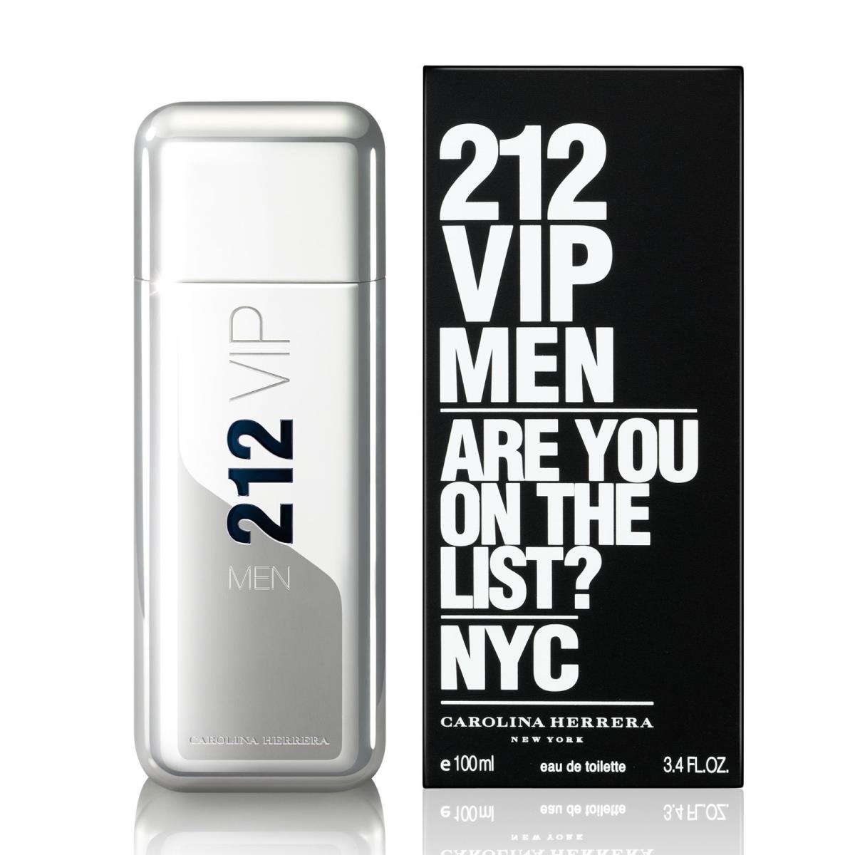 212 Vip Men by Carolina Herrera 3.4 Oz / 100ml 1.7 Oz / 50ml Edt