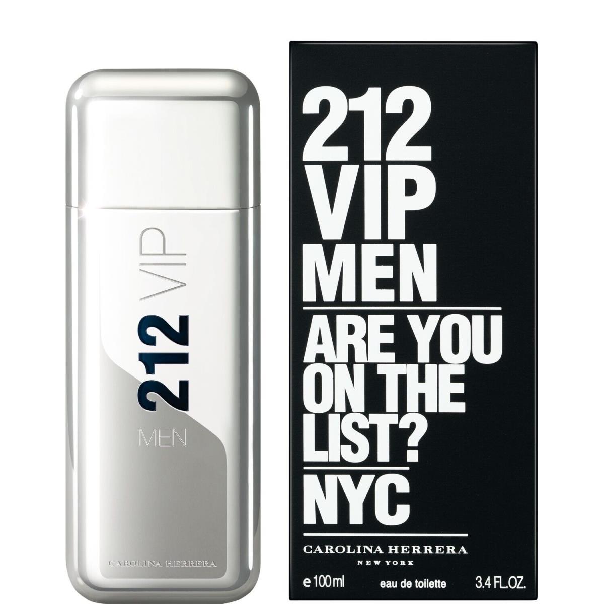 212 Vip by Carolina Herrera For Men Eau de Toilette Spray 3.4 oz