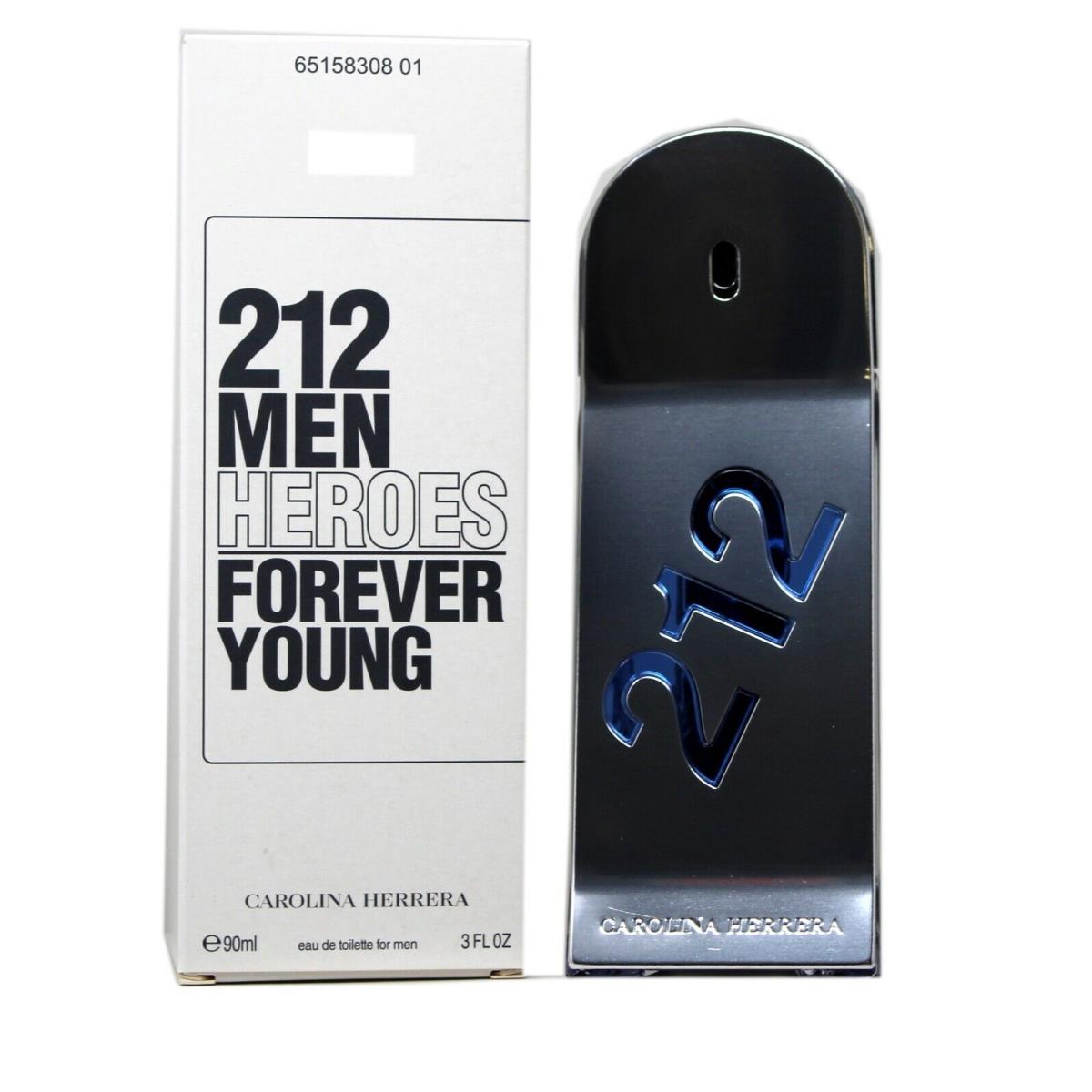 Carolina Herrera CH 212 Men Heroes Forever Young Eau DE Toilette For Men 90 ML/3 Fl.oz. T