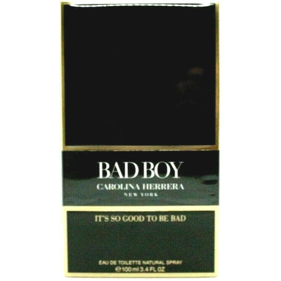 Carolina Herrera Bad Boy Eau DE Toilette Spray For Men 3.4 Oz / 100 ml