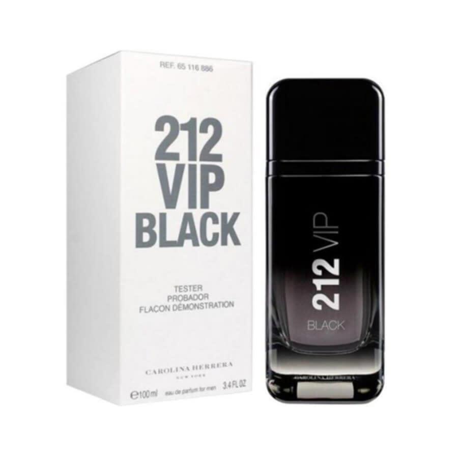 Carolina Herrera Men`s 212 Vip Black Edp Spray 3.4 oz Tester Fragrances