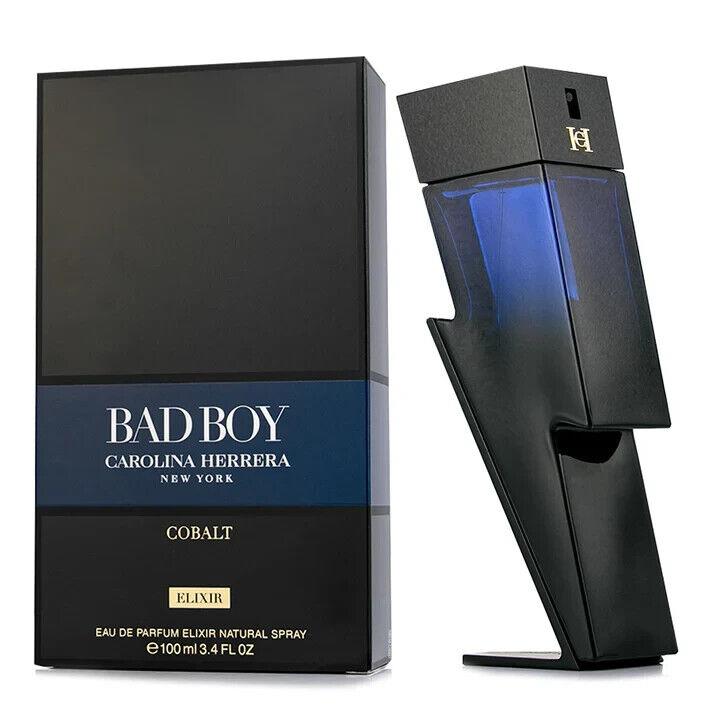 Carolina Herrera Bad Boy Cobalt Elixir Eau De Parfum 3.4 Oz Box