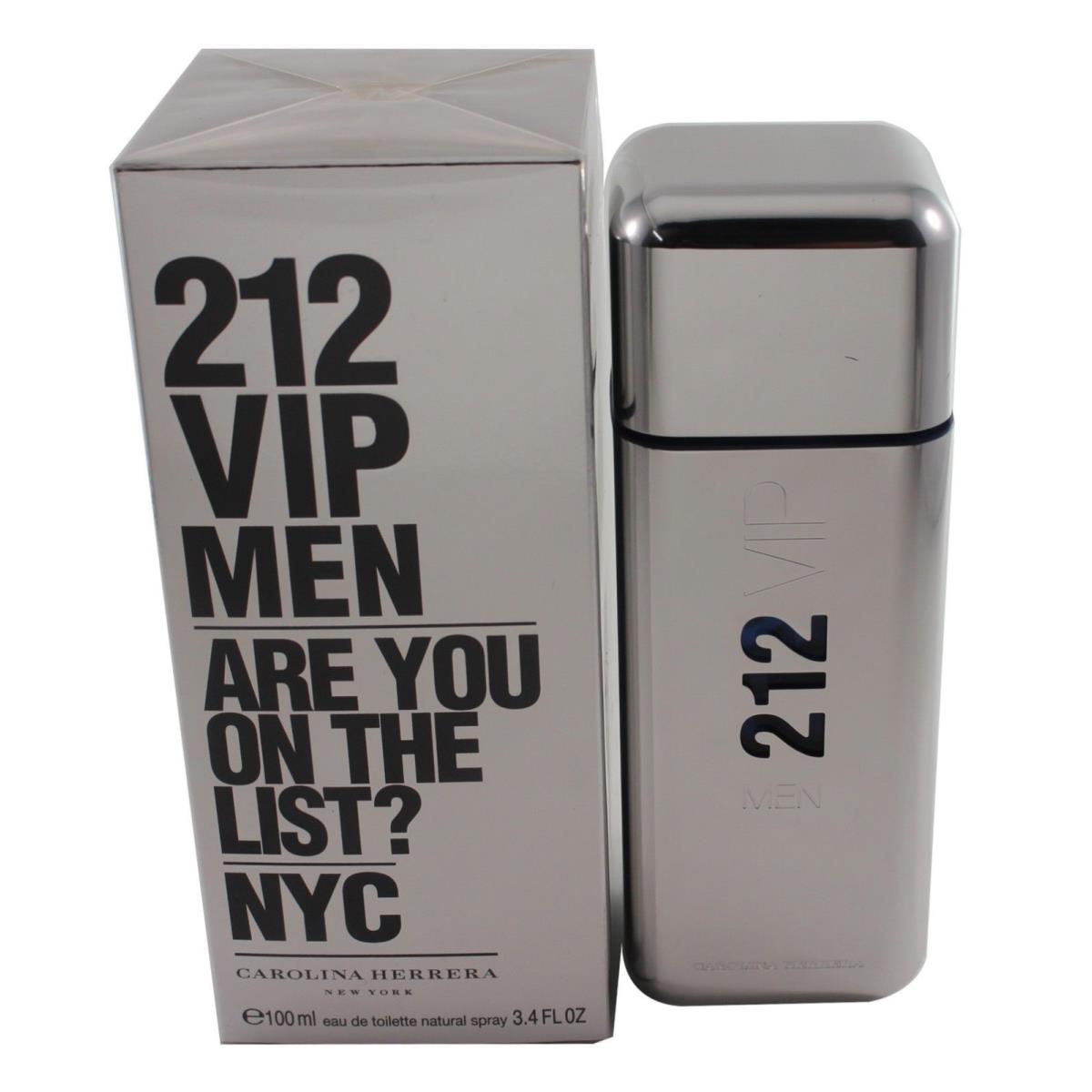 212 Vip Nyc by Carolina Herrera For Men Edt Spray 3.4/3.3 oz