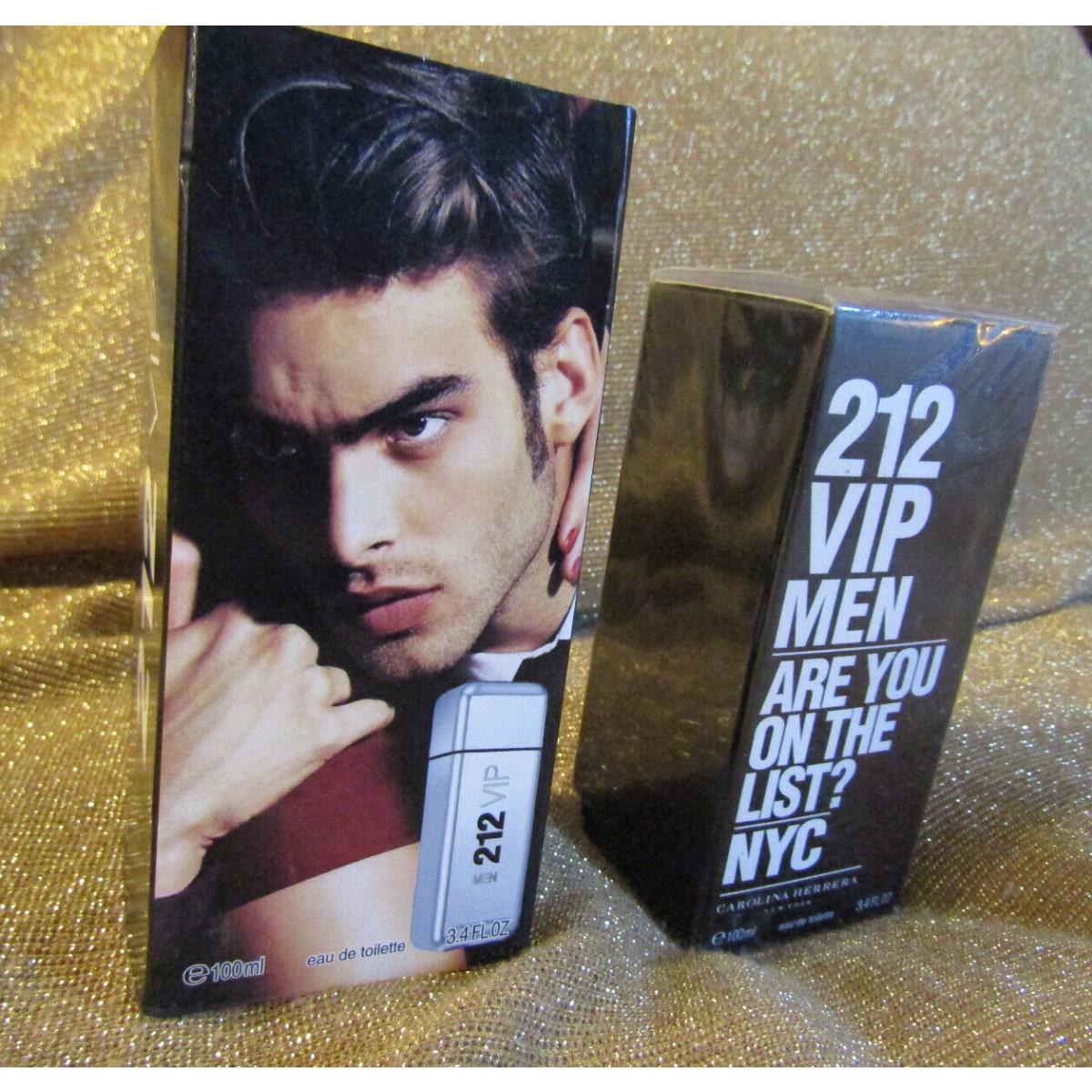 212 Vip by Carolina Herrera Eau De Toilette Spray 3.4oz Men